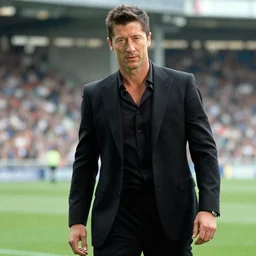 a shot of robert lewandowski as james bond in a james bond movie, movie shot, 4 k, very detailed
