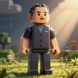 obama in the style of roblox