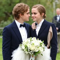 emma watson instagram couple's wedding photo shoot