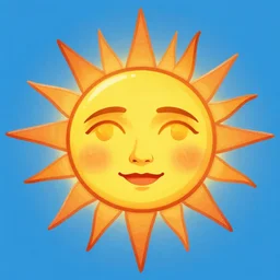 sun with a face