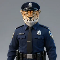 anthropomorphic cheetah in policeman suit, warrior, realism, smooth, realistic, concept art, artstation trending, octane render, unreal engine 5, 8 k, by greg rutkowski, jesper ejsing, ilya kuvshinov, cushart krenz