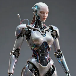 a beautiful photoshoot of cybernetic human, wearing epic bionic cyborg implants, wires, tubes, biomechanical details, liquid, prismatic highlights, depth of field, cinematic, macro, concept art, 5 0 mm, artstation, digital painting, elegant, focus, octane render, ray tracing, by h. r. giger