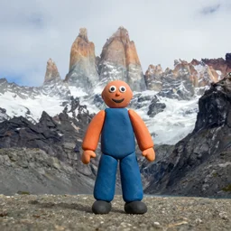 torres del paine, plasticine