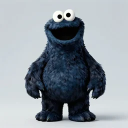 portrait cookie monster venom hybrid comic book style
