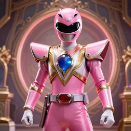 the pink ranger, stunning, surrounding cinematic light, hyper detailed, ornate and intricate, 4 k cinematic octane render