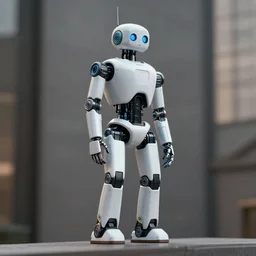 a robot standing on the ledge by thomas cole