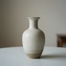 dslr photo of a vase on a table, 55mm, f/1.3