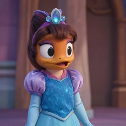 cinematic still of princess Daisy in Disney's Frozen