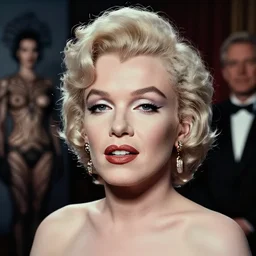 a close up portrait of marylin munroe with background scenery by juergen teller, iris van herpen, rankin, ring - flash