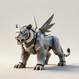 mecha tiger, vector