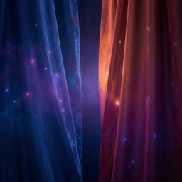 liminal space in - between the fabric of time, cosmic color scheme