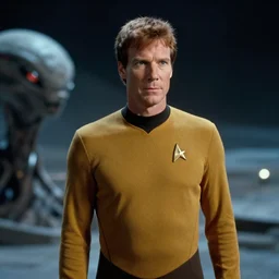 film still from star trek, james kirk on an alien planet, octane, 2 8 mm macro, 1 9 6 8