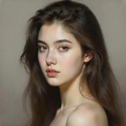 painting of a gorgeous young woman in the style of Guy Denning, realistic, sharp focus, 8k high definition, insanely detailed, intricate, elegant, art by Guy Denning and Tim Okamura