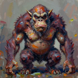 the ugly truth, sad ogre, by James McDermott, unstirred paint, vivid color, cgsociety 4K