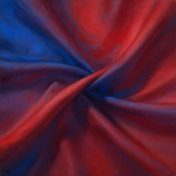a painting, silk, red and blue interweave, gradient, light and shadow, unreal engine, 8 k, illustration, fantasy, rich detail
