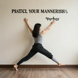 practice your mannerisms into the wall