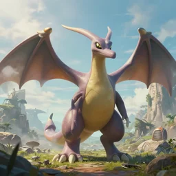 highly detailed portrait photo of a huge mûmakil-meganium in a scenic dystopian environment, hyperrealistic Illustration