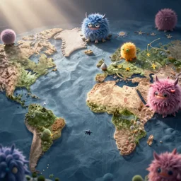 a cartography of squishy monster continents