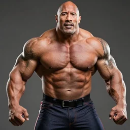 Dwayne Johnson as hulk