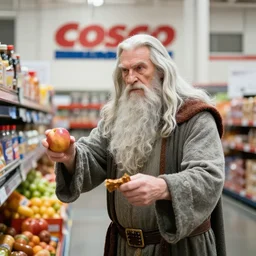 gandalf buy groceries at cosco