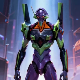 evangelion, in the style of wlop and teamlab, illustration, epic, fantasy, hyper detailed, smooth, unreal engine, sharp focus, ray tracing