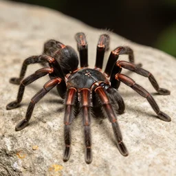 macro photograph of latrodectus mactans