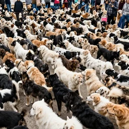 the un assembly full of dogs