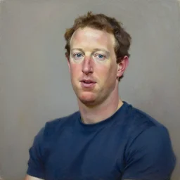 oil-on-canvas painting of mark zuckerberg
