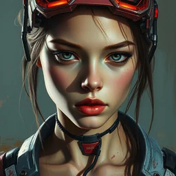 an attractive young cybernetic female, highly detailed oil painting, impasto brush strokes, soft light, 8 k, cyberpunk colour palette, dramatic composition, dramatic lighting, sharp focus, concept art, masterpiece, by adrian ghenie and jenny saville and zhang jingna