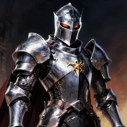 closeup fantasy art of a void knight by kotaro chiba