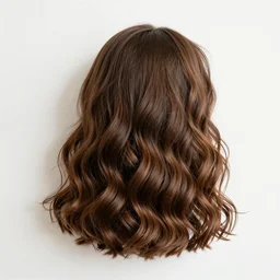 human shaped mass of wavy brown hair