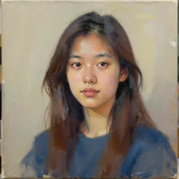 Artificial intelligence painting its self-portrait, photo