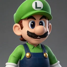 hyper realistic, realistic - anime, 4 k, 8 k, pixiv, artstation, portrait, beautifully rendered, luis guzman as luigi wearing green, smirking deviously, nintendo's luigi, luigi's nose, painted by greg rutkowski, wlop, artgerm, dishonored 2,