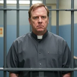 high quality photo of pastor kent hovind in prison, still from orange is the new black