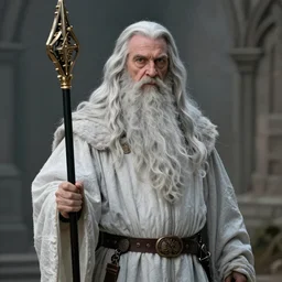 Gandalf the white, beautiful realistic artwork on artstation