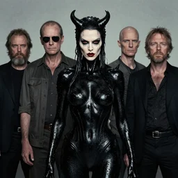 portrait of katalin novak wearing evil black oily tar by hr giger, greg rutkowski, luis royo and wayne barlowe, 8 k