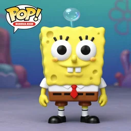 funko pop figure of bubble bass from spongebob