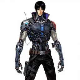 cursed illustration of cyberpunk wired hunter, manga style of kentaro miura, by norman rockwell, weirdcore, concept art