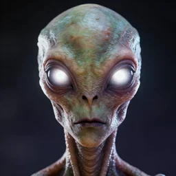 portrait of a space alien, varying detailed skin, octane render, eyes containing a piercing white bright light, realistic render, detailed, ugly, slimy unreal engine, symmetrical face, beksinski, greg rutkowski and ruan jia, cinematic, colorful
