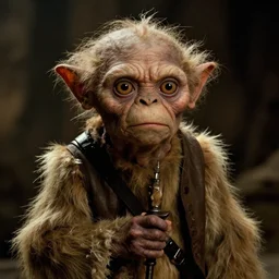 a cinematic cinemascope portrait still of gollum as indiana jones in in indiana jones and the last crusade ( 1 9 8 9 ),