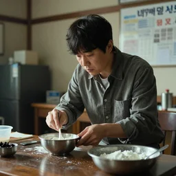 film still from a korean film about a teacher who cooks meth