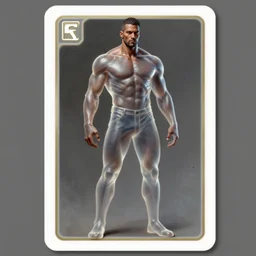 elegant hyper realistic intrincated concept art full body portrait painting, trading card game art, of a translucent muscular dark gritty old muscular crossfit morbius redesign, vivid color scheme, scary atmospheric lighting, on a dim iluminated ancient cave in the style of cristian sauret