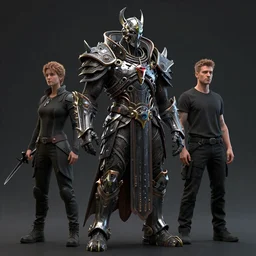 hyper - realistic ultra - detailed 3 d render of a cyberpunk lich king by gleb alexandrov and beeple, intricate, octane render, unreal engine, ray tracing, trending on artstation