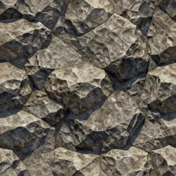 Stylized Rock texture, seamless,4k resolution, Substance material, Anime