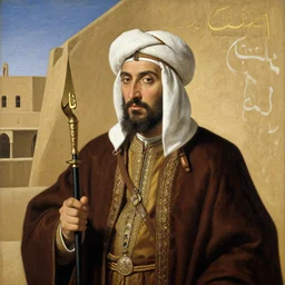 arabic sultan of algiers, by jan van eyck
