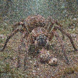 a giant spider eating a cown. very detailed, scaring. fantasy.