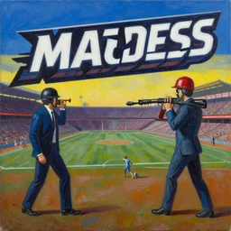 march madness, oil and acrylic on canvas, surrealism, artstation