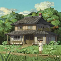 a big house by Hayao Miyazaki