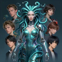 high intricate portrait of lindsey vonn as a medusa with cybernetic enhancements, maria panfilova, andrea savchenko, mike kime, ludovic plouffe, qi sheng luo, oliver cook, makoto shinkai, trending on artstation