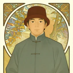 art nouveau portrait of toph beifong